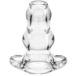Perfect Fit Double Tunnel Plug Transparent Medium 9.5 x 5.2 cm